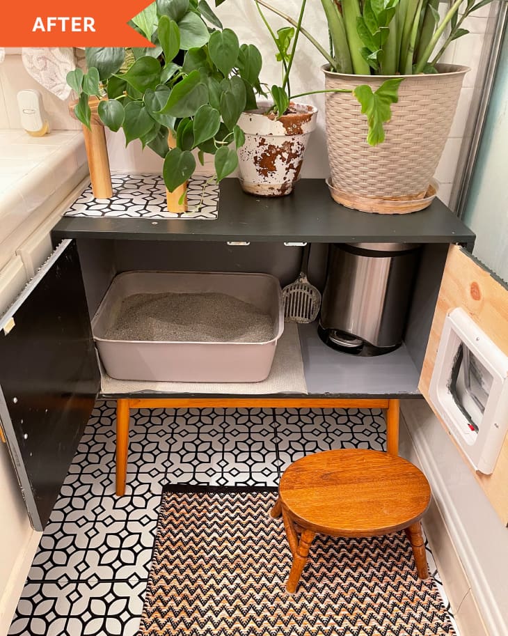 Litter Box Makeover Before and After Photos Apartment Therapy